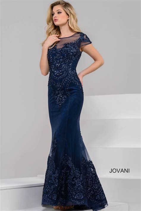 cap sleeve embellished column gown|formal gowns with caps.